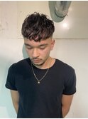 MEN'SHAIRツーブロック束感ショート波巻きハイライト61