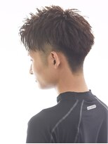 アテム 大町店(Atem) スパイキーツーブロック×ダークブラウン