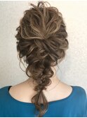 #ヘアセット#編みおろし