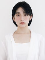 オンク 新宿(onk)&nbsp;黒髪/グレーベージュ/レイヤーロング/前髪パーマ[新宿駅]