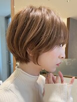 ロンドブルーム 天神大名店(Lond Bloom) ミルクティベージュカラーミニボブ大人ショートボブショート