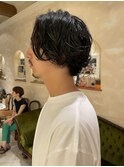 メンズヘア・センターパート・メンズパーマ・ヘッドスパ銀座