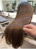 ベージュ髪質改善ストレート