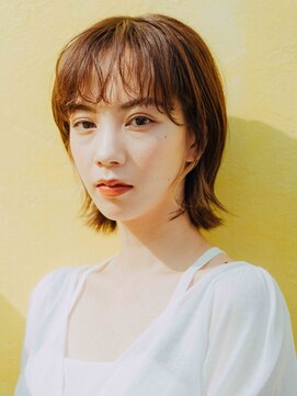 サロン ド ウィズ 西船橋店(Salon de With) 耳掛けタイトボブ/イヤリングカラー/ベージュ◎30代40代50代