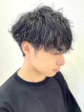 アッシュ 十日市場店(Ash) クセ毛でもきまる、波巻きパーマスタイル