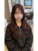 マーリャヘアー(mallia hair)&nbsp;レイヤースタイルレイヤーカットロングレイヤー小顔スタイル