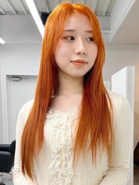 ウィコ 新宿(WICO) オレンジグラデーション[新宿駅/ワンレン/ダブルカラー/小顔]