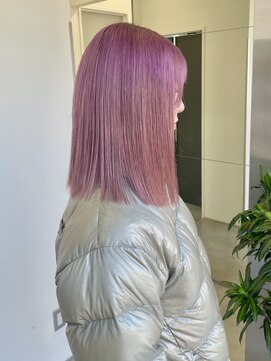 ゴウトゥデイシェアサロン 町田店(GO TODAY SHAiRE SALON) ブリーチ毛で作る淡いピンクカラー♪
