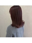 【&ONE 自由が丘】カシスカラー　× 切りっぱなしミディアム