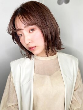 モッズヘア 越谷(mod's hair) 透けバングくびれミディアムボブレイヤーp1越谷20代30代40代