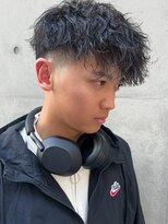 刈り上げメンズパーマ　名古屋駅/名駅/メンズパーマ/眉毛カット