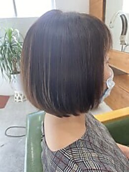【女性専用サロン/尾道】シンプルなボブスタイルからハンサムショートまで！再現性にこだわってカット。