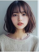 うる艶美髪ボブ/髪質改善/韓国/ブリーチ/学割U24/インナーカラー