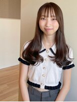 アン アイズ(ann EYES)&nbsp;王道ロングの1カール/艶ブラウンカラー/キュートロング