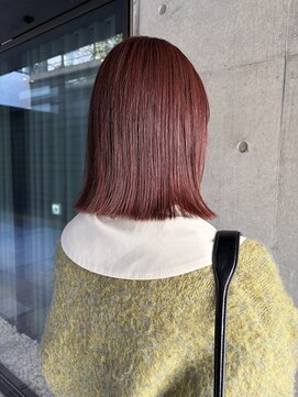 暖色カラー/ピンクカラー/ロブ