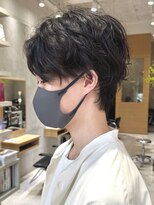 シベル(sibell)&nbsp;メンズマッシュツーブロックシースルーマッシュウルフパーマ