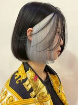 イーストハムアール(EAST HAM r)&nbsp;インナーカラー/ホワイトシルバー/ショートボブ