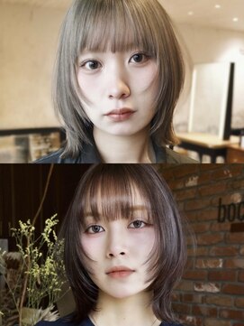 ボコカ(bococa) 【macana指名】ウルフカットレイヤーカットボブハッシュカット