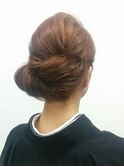 訪問着に合うヘアーセット