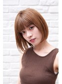 Aimee ナチュラルボブ×ジンジャーベージュ