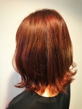 ヘア カンパニー トワ 千葉店(TOWA) アプリコット×外はねボブ