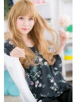 ミック 日暮里店(miq) オレンジブラウン★外国人風小顔ゆるふわカールc1