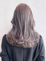 アイティーバイアルバム 八王子店(IT by ALBUM) グレージュミディ_外ハネボブセクションカラー_ba380951