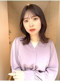 【TLUUSホワイトグレージュチェリーブラウンミニウルフ】