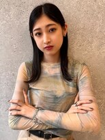 アース 三軒茶屋店(HAIR&MAKE EARTH) 三軒茶屋_レディース_ロング_ストレート_ナチュラル_黒髪_小顔