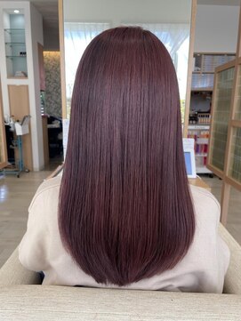 アドラーブル 長岡リップス旭岡店(adorable) 20代30代大人可愛いピンクバイオレットツヤ髪ヘア