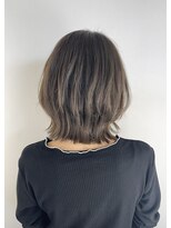 ヘアデザイン アンジェロカフェ(Hair Design Angelo cafe) レイヤーボブ×アッシュベージュ