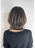 レイヤーボブ×アッシュベージュ