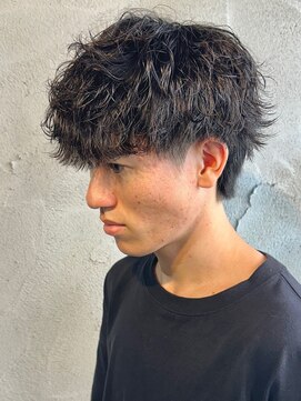 ニアウ 高崎店(Niau) 波巻きスパイラルパーマメンズパーマメンズマッシュウルフ高崎