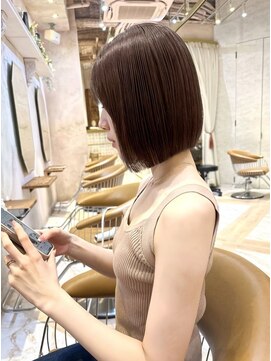 プアメリア 名古屋(Puamelia) 名駅 栄 名古屋駅 ブリーチなしダブルカラー ボブ インナー