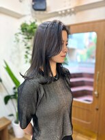 シエン 恵比寿(CIEN)&nbsp;韓国風スタイル/くびれふんわりミディアム/透明感アッシュカラー