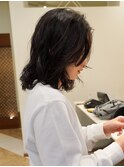 スタイリング簡単/ミディアムパーマヘア