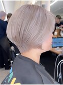 表参道白髪ぼかしハイライトミディアムボブショートボブ40代50代