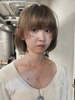 ソイリウム 下北沢(soi rium)&nbsp;ボブ_レイヤーカット_顔周り_オリーブベージュ