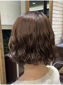 ボブパーマ　少ししっかり目　20代　新デジタルパーマ