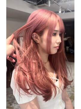 メゾン 心斎橋店(Maison) ブリーチ2回でピンクカラー！