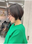 髪質改善 縮毛矯正 ストレート ショートカット 韓国ショート