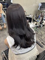 ファビ 渋谷(Fab)&nbsp;くびれヘア/暗めカラー/アプリコットオレンジ/縮毛矯正