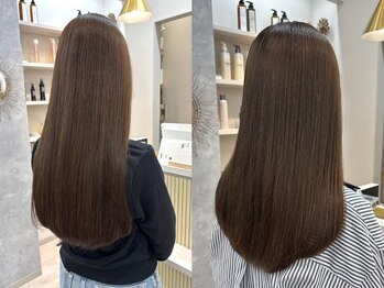 ポジ(poji)の写真/髪質改善カラーで叶える艶と色持ち*アプトグロスでダメージを抑え、艶やかでなめらかな質感を叶えます◇
