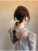 韓国/顔周りレイヤー/ダブルカラー/ベージュ/前髪新潟長岡宮関