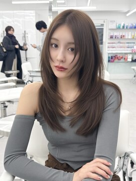 アマトウキョウスマートサロン(AMA TOKYO×Smart Salon) くびれレイヤー/顔まわりカット/レイヤーカット/小顔ヘア