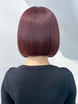 シオン(shion) ボブミディアム前髪カット小顔おくれ毛_ba573612