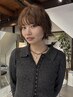 【米良限定】ショート・ボブ+パーマ+カラー+TR ¥24200