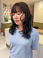 エミィ(emme)&nbsp;ネイビー×ミディアムレイヤー