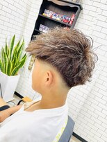 ルッソ 白浜店(LUSSO)&nbsp;ブラウンカラーパーマフェード