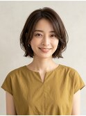大人可愛い◎抜け感ショートボブ
